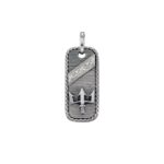 Poseidon’s Trident Talisman Pendant in Sterling Silver 925