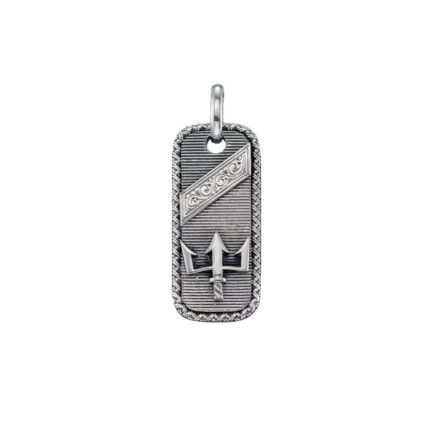 Poseidon’s Trident Talisman Pendant in Sterling Silver 925