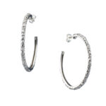 Large Hoop Earrings in Silver
