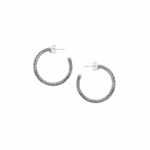 Medium Hoop Earrings in Silver