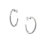 Medium Hoop Earrings in Silver