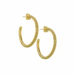 Medium Hoop Earrings in gold plated silver