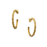 Medium Hoop Earrings in gold plated silver