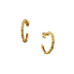 Medium Hoop Earrings in gold plated silver
