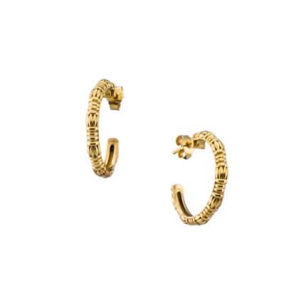Medium Hoop Earrings in gold plated silver