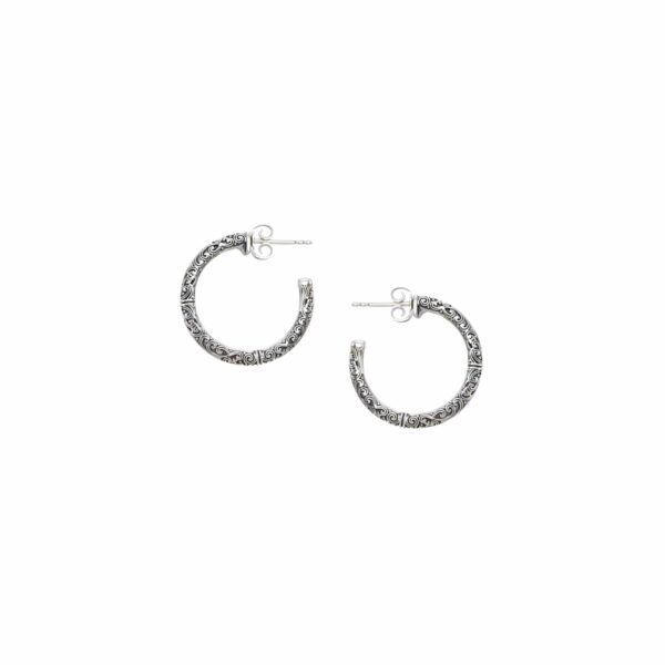 Small Hoop Earrings in Silver