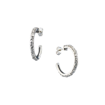 Small Hoop Earrings in Silver