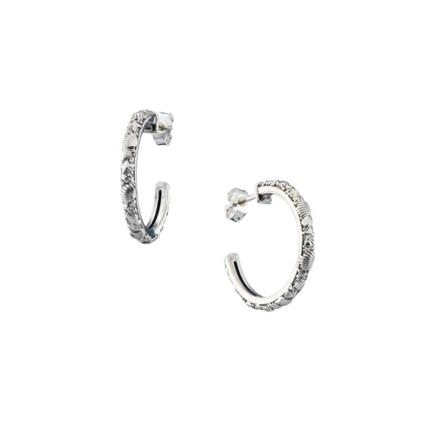Small Hoop Earrings in Silver