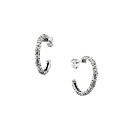 Small Hoop Earrings in Silver