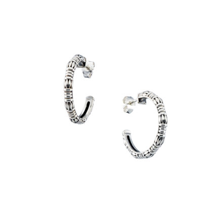 Small Hoop Earrings in Silver