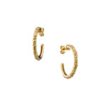 Small Hoop Earrings in gold plated silver