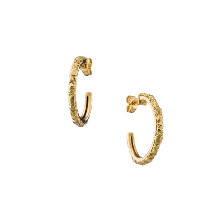 Small Hoop Earrings in gold plated silver