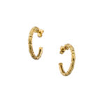 Small Hoop Earrings in gold plated silver