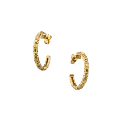 Small Hoop Earrings in gold plated silver