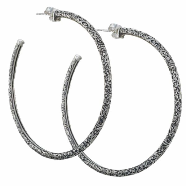 XLarge Hoop Earrings in Silver