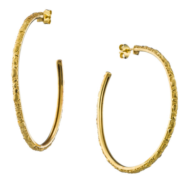 XLarge Hoop Earrings in gold plated silver