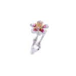 Enamel Flower Ring red