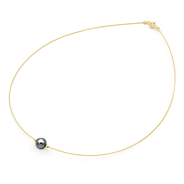 Fresh Water Pearl Black necklace 8-9mm