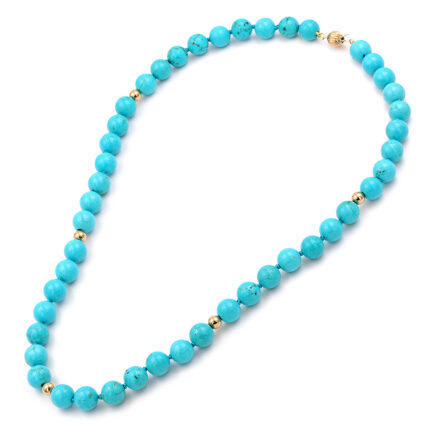 Necklace Turquoise 8.0mm K14
