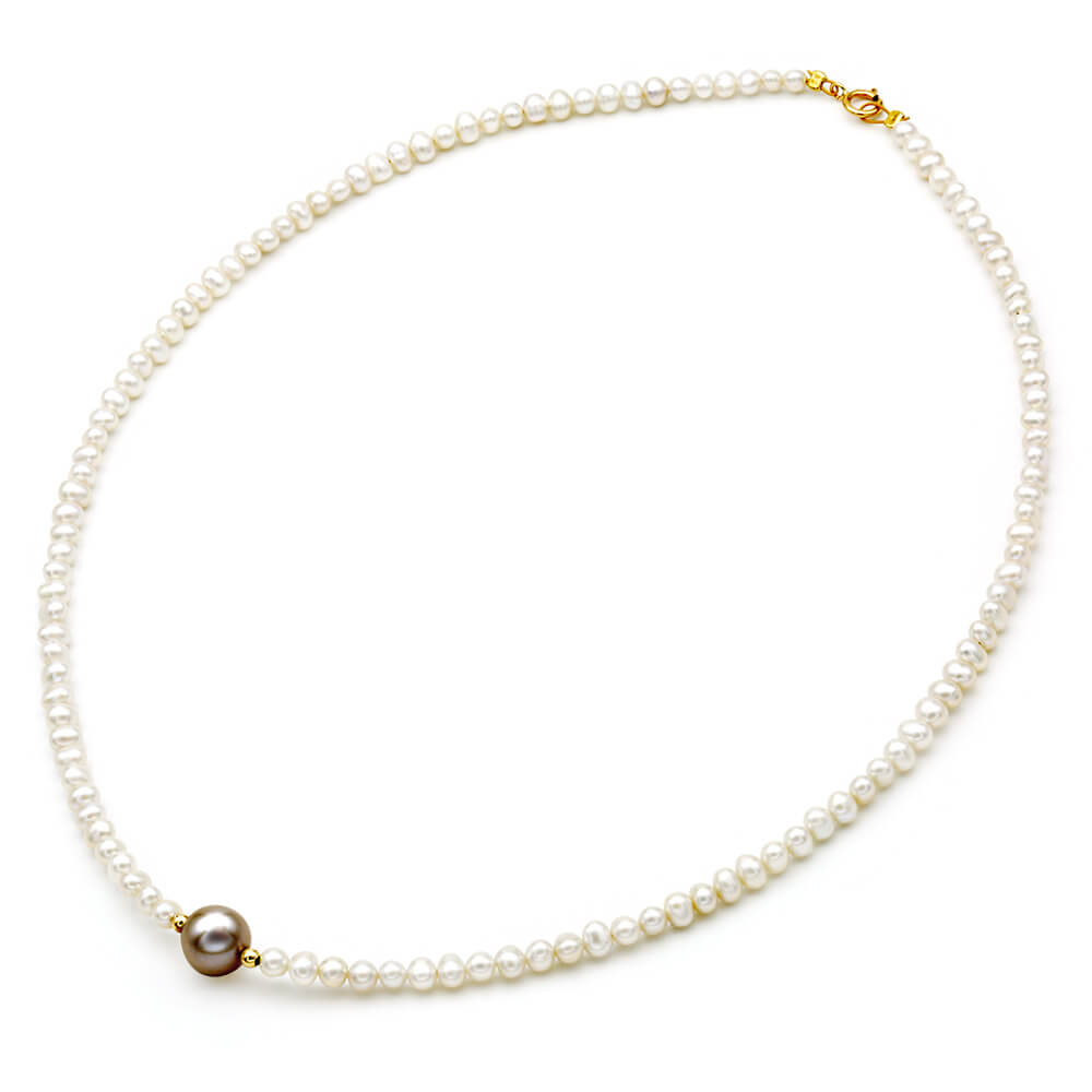 Pearl Necklace 4.0–9.0mm in 14K Gold