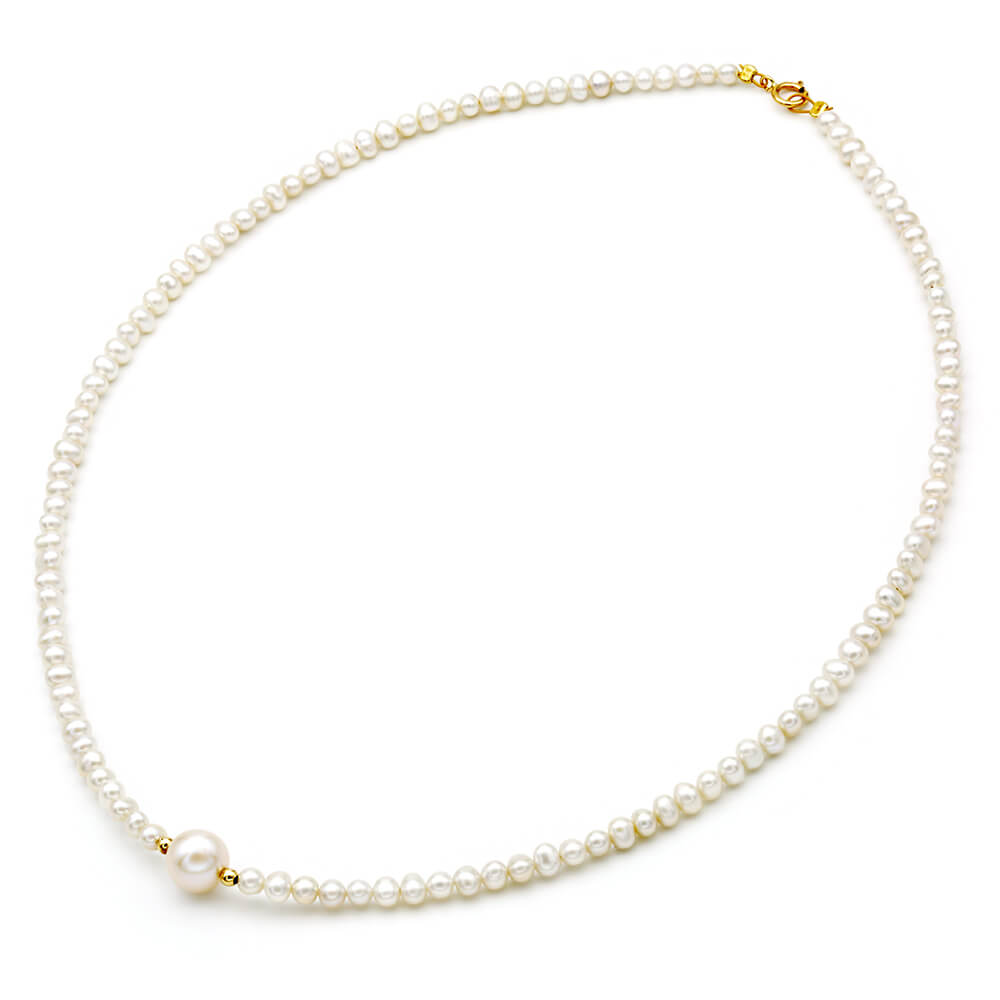 Pearl Necklace 4.0–9.0mm in 14K Gold