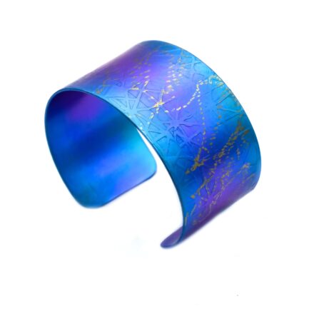 Wide Titanium Cuff Bracelet