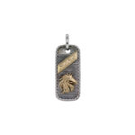 Horse Talisman Pendant in Silver & 18K Gold