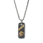 Horse Talisman Pendant in Silver & 18k Gold